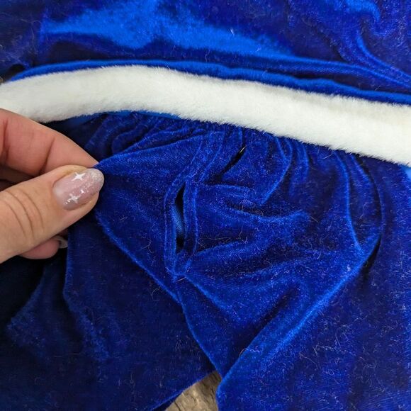 Bear factory Build a bear christmas outfit blue velvet santa suit - Picture 5 of 7